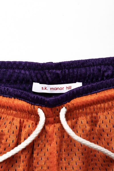 Reversible Ball Short - Orange & Purple