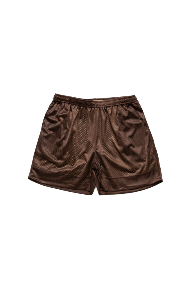 Reversible Mesh Ball Short - Tan & Brown