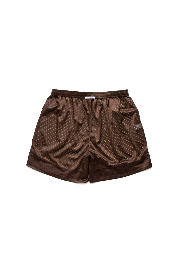 Reversible Mesh Ball Short - Tan & Brown