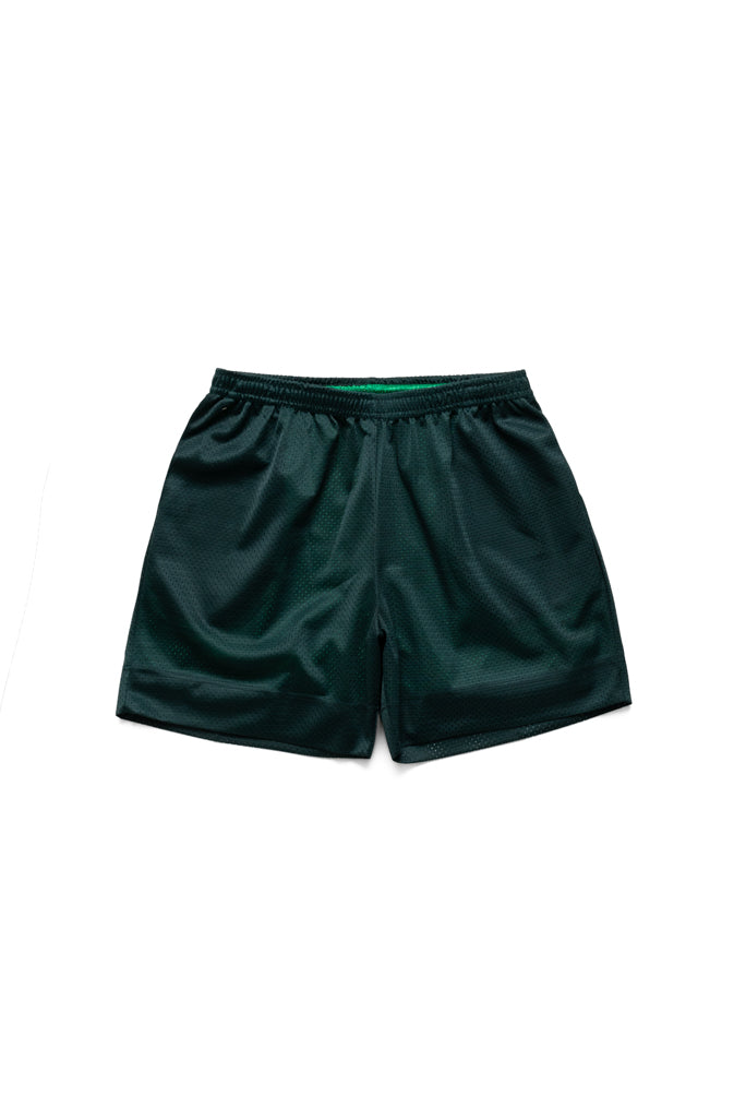 Reversible Mesh Ball Short - Kelly Green & Forest Green