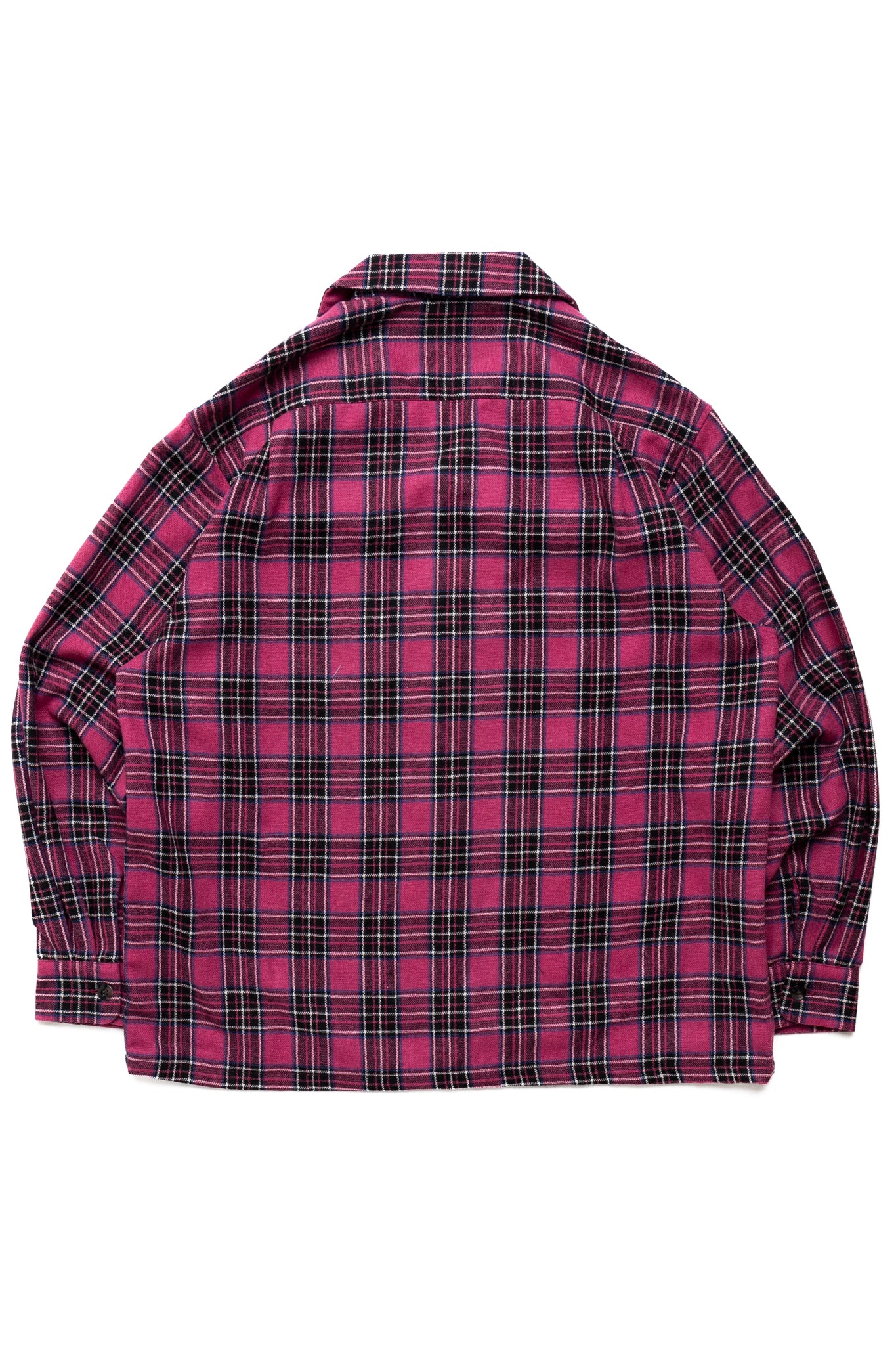 Wool Check Board Shirt - Pink