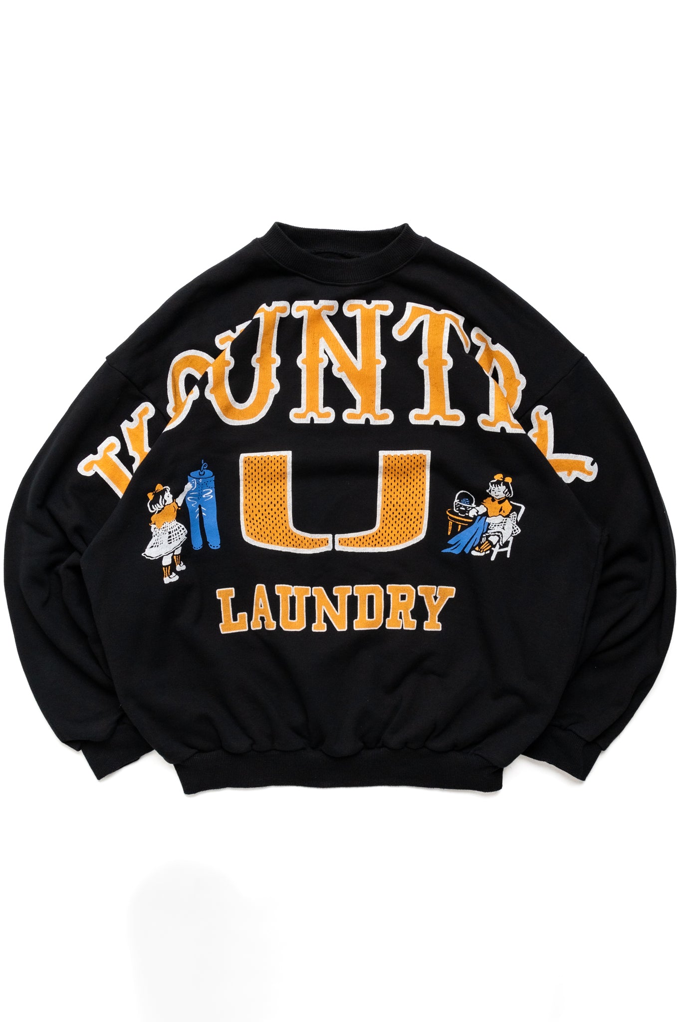 30/-SWT Knit BIG SWT (BIG KOUNTRY) - Black