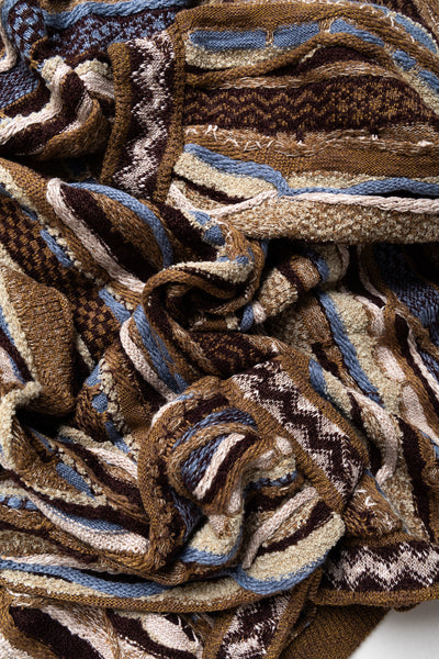 7G Knit GAUDY Hood Sweater - Gold Brown