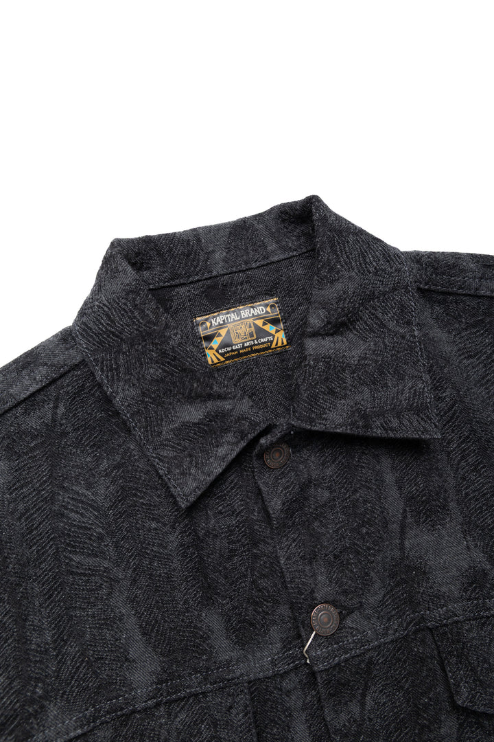 Kapital 12oz MAGPIE Denim 3rd JKT - Black x Black – BLUE IN GREEN SOHO