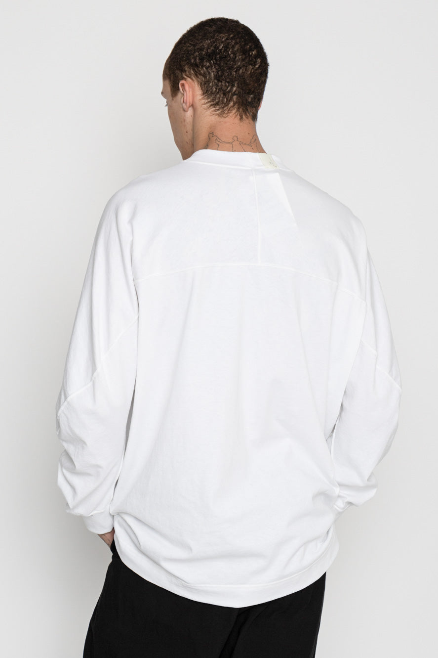 N. HOOLYWOOD x Champion Crewneck Long Sleeve T - White