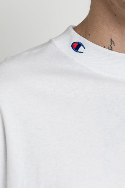 N. HOOLYWOOD x Champion Crewneck Long Sleeve T - White