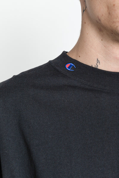 N. HOOLYWOOD x Champion Crewneck T-Shirt - Black