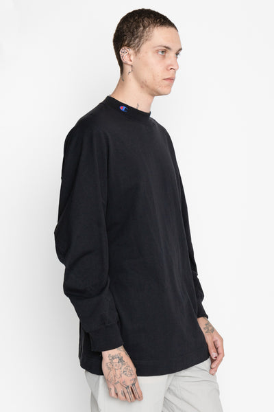 N. HOOLYWOOD x Champion Crewneck Long Sleeve T - Black