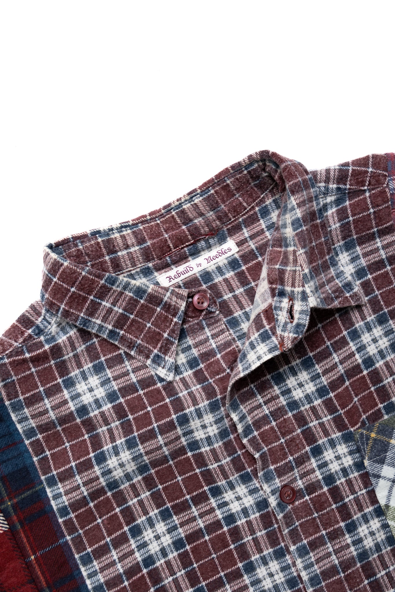 [Rebuild by Needles] Flannel Shirt -> 7 Cuts Wide Shirt - (1)