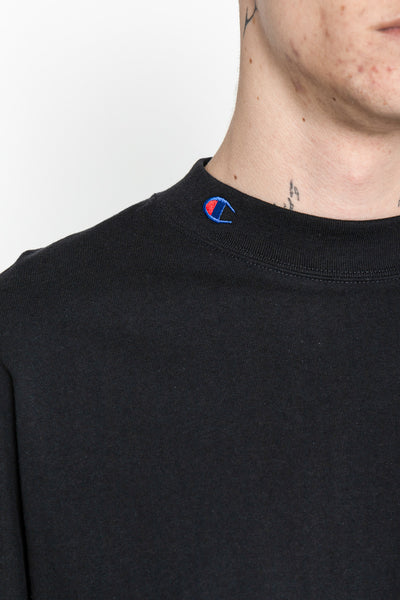 N. HOOLYWOOD x Champion Crewneck Long Sleeve T - Black