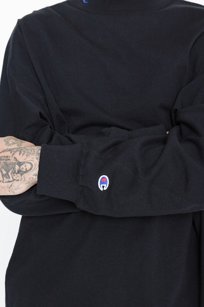 N. HOOLYWOOD x Champion Crewneck Long Sleeve T - Black