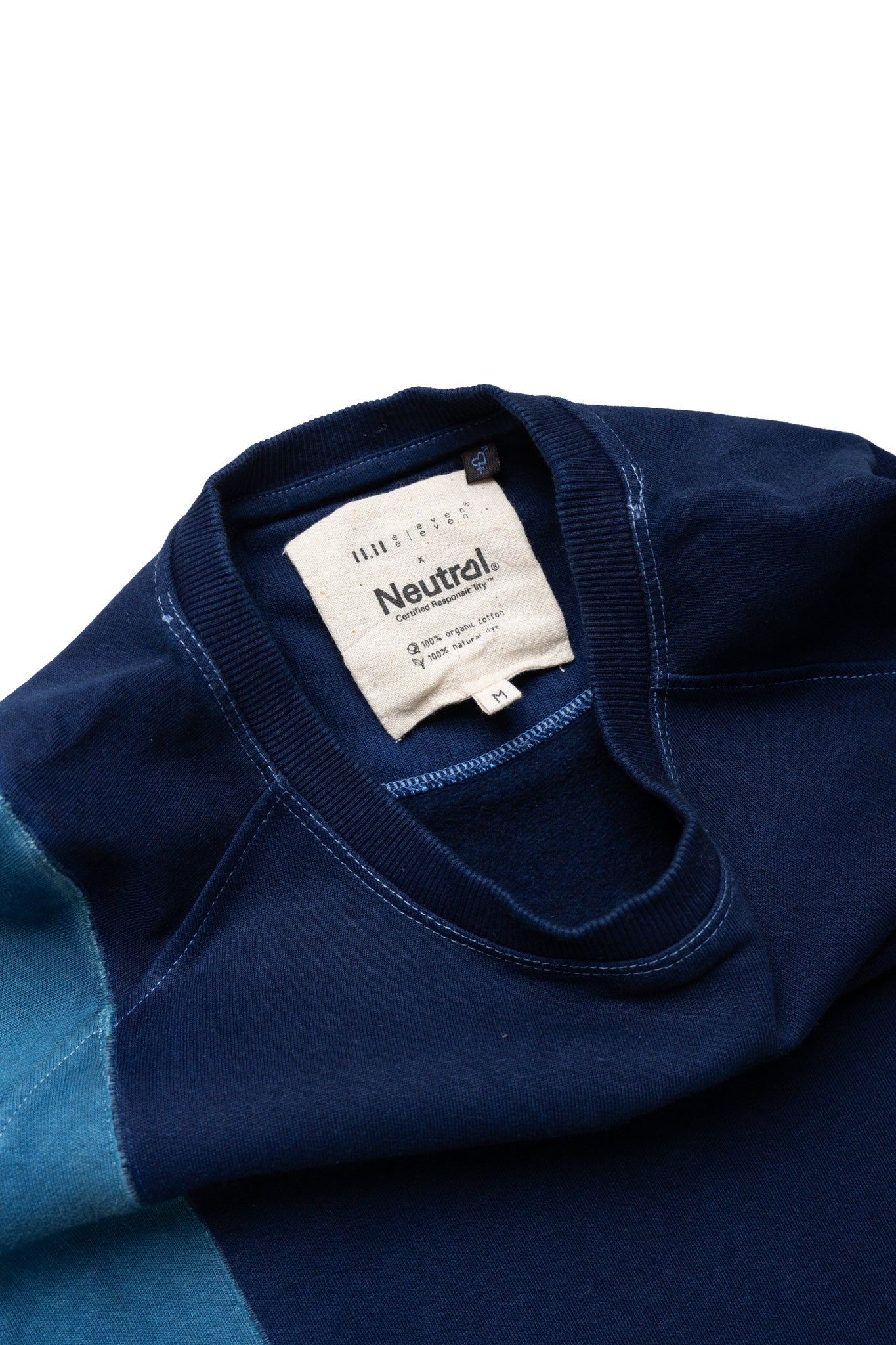 Shade Of Indigo Patchwork Cotton Sweatshirt