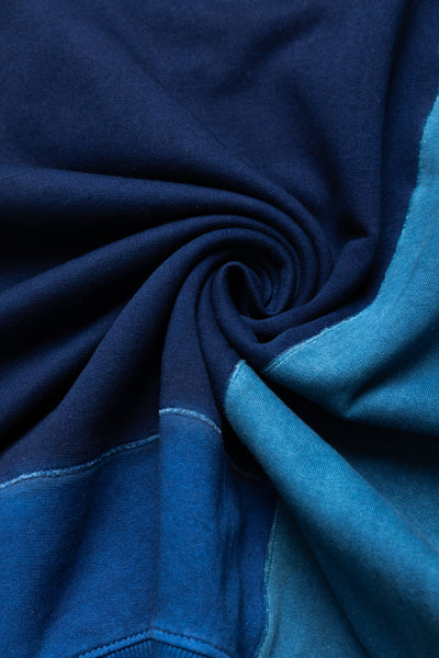 Shade Of Indigo Patchwork Cotton Sweatshirt