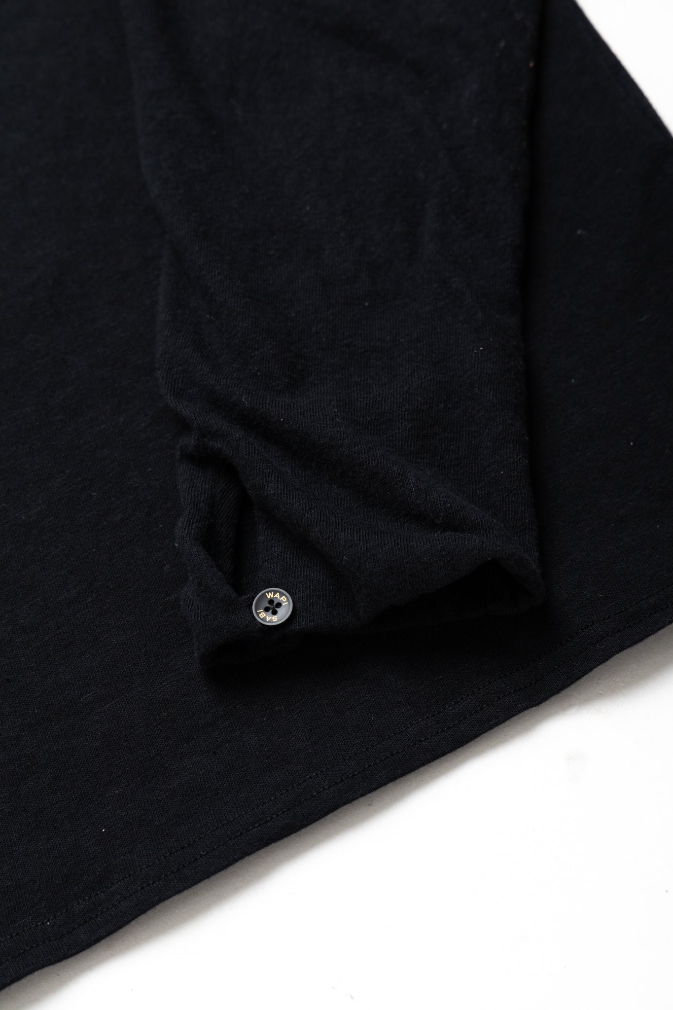Jersey x Gauze Jersey CHEF Long Sleeve T (RAINBOWY PATCH) - Black