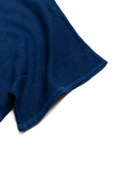 Medium Indigo Cotton Knitted T-Shirt