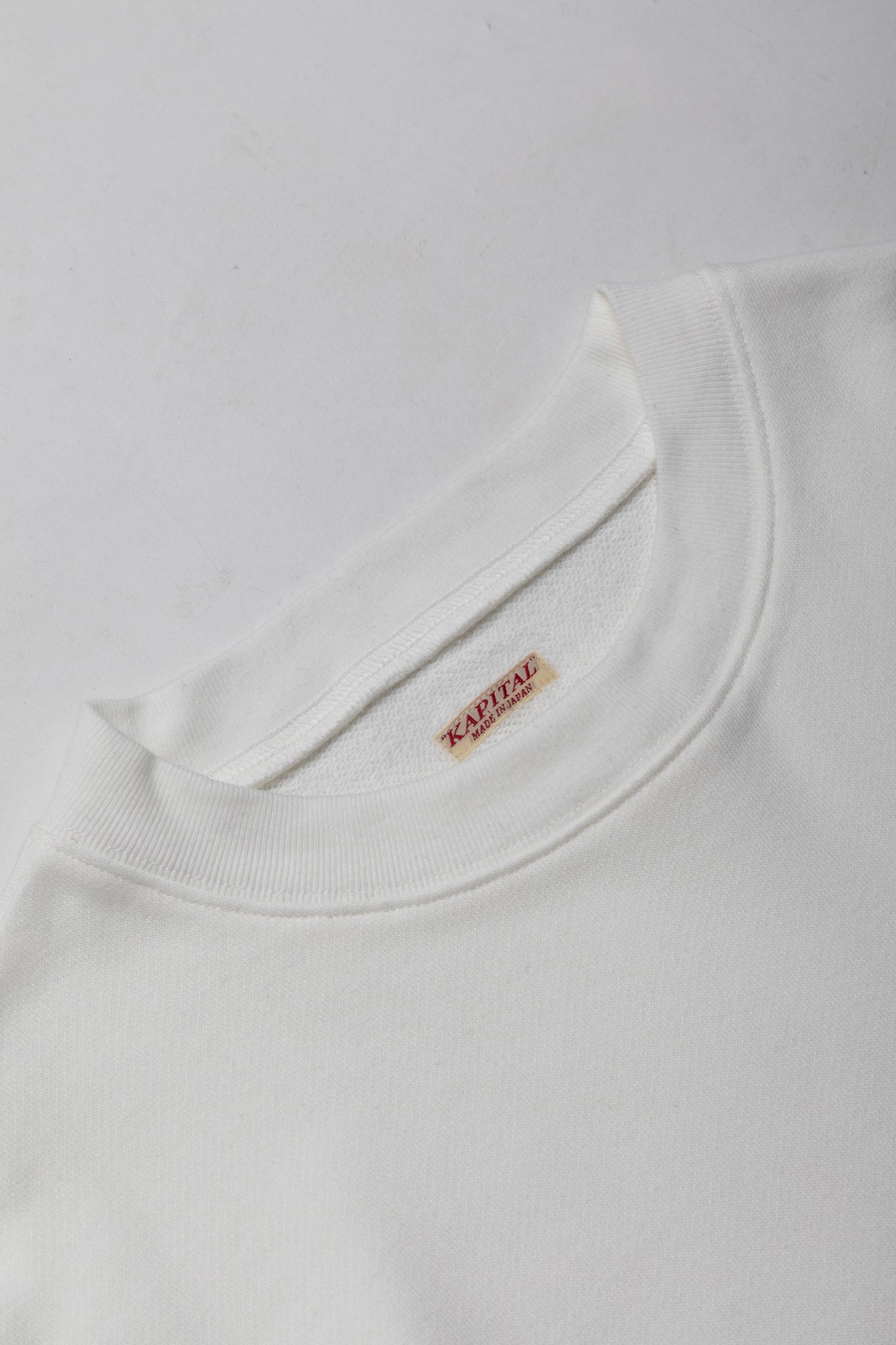 ECO SWT Knit Crew SWT (RAINBOWY Patch) - White