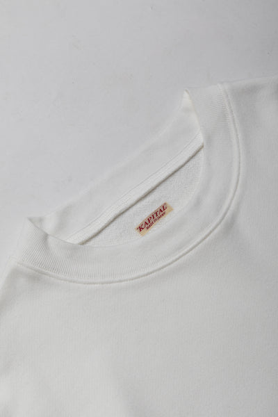 ECO SWT Knit Crew SWT (RAINBOWY Patch) - White