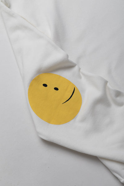 ECO SWT Knit Crew SWT (RAINBOWY Patch) - White
