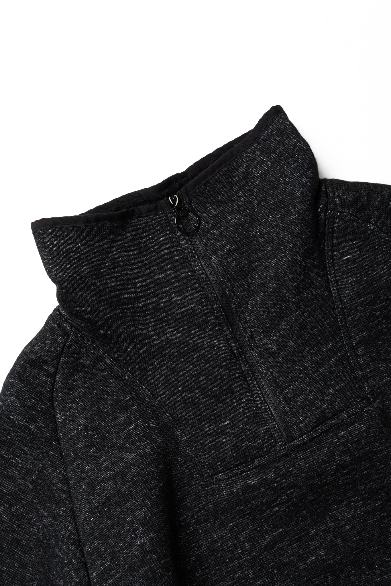 BOA Fleece ZIP ALPINE Pullover - Black