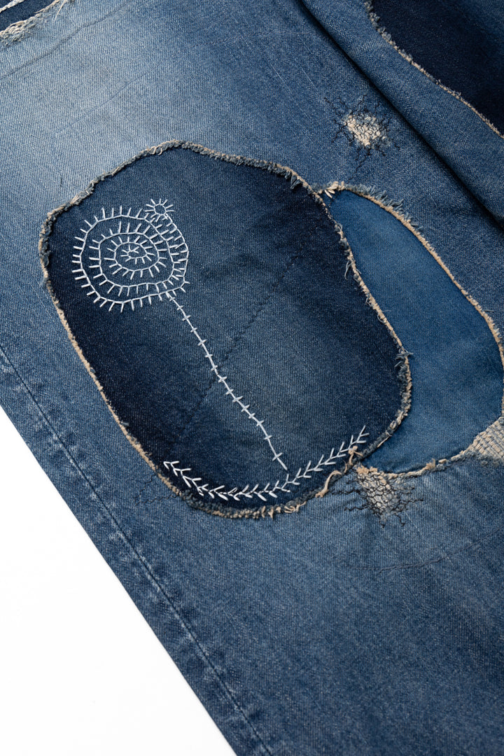 Kapital 14oz Denim PORT Baggy Pants (HIPPIE Champetre Remake
