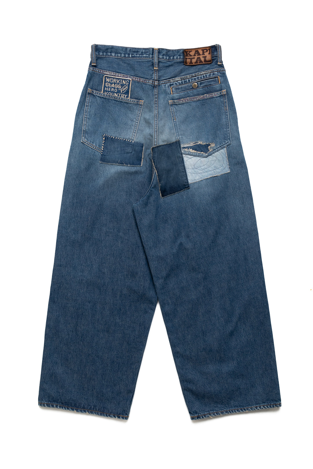Kapital 14oz Denim PORT Baggy Pants (HIPPIE Champetre Remake