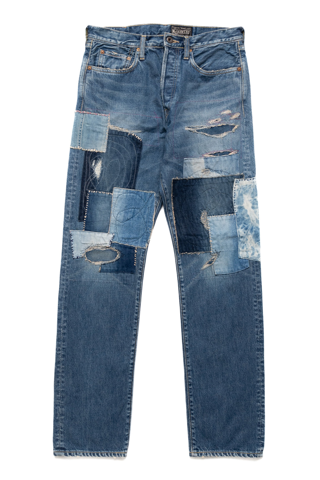 Kapital 14oz Denim 5P MONKEY CISCO (DIXIE Remake) – BLUE IN GREEN SOHO