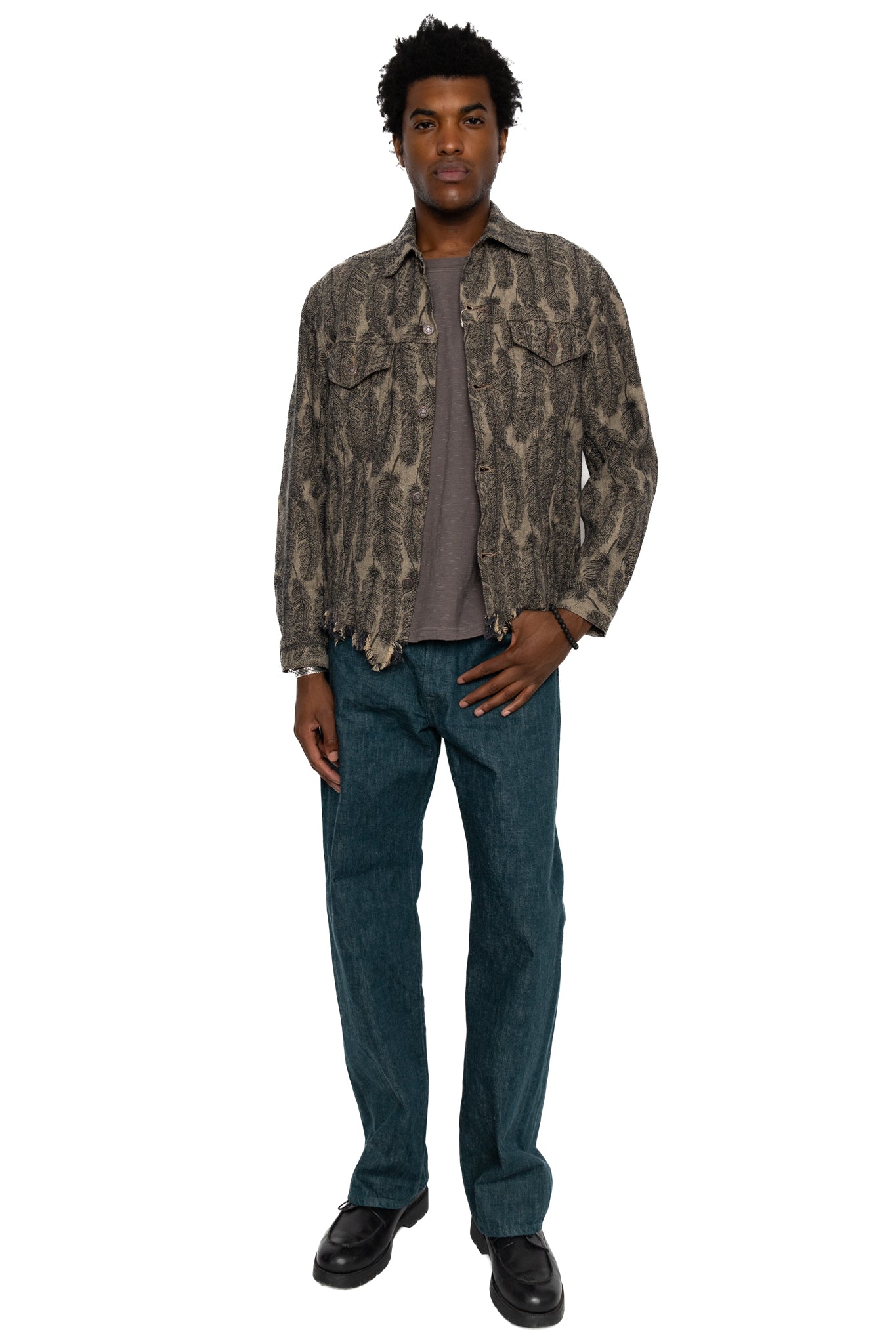 Kapital 12oz MAGPIE Denim 3rd JKT - Black x Beige – BLUE IN GREEN SOHO