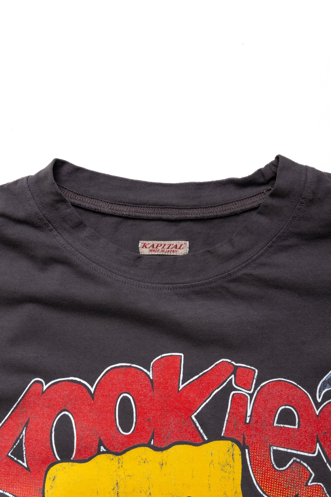 20/- Jersey Crew T (BUSTER PECKISH BOWY) -Ink Black