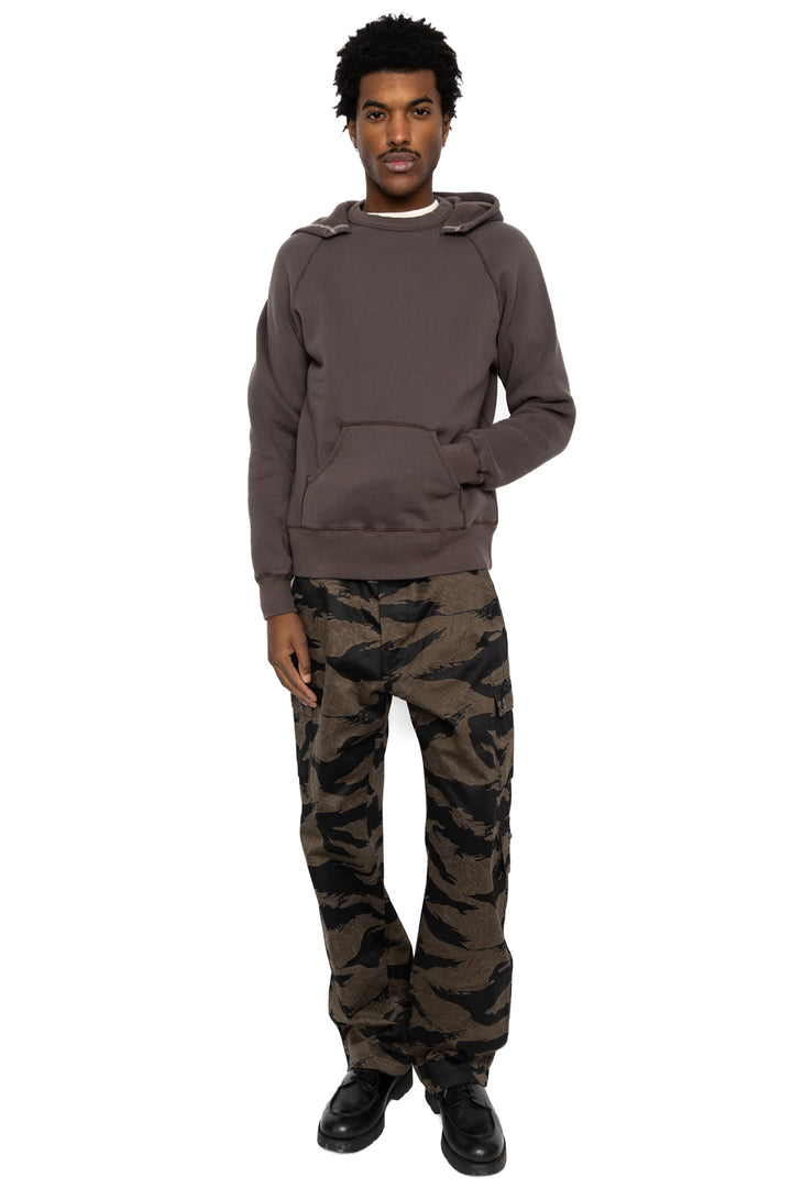 Loop & Weft Super Fluffy Knit Raglan After Hoodie - Classic Black