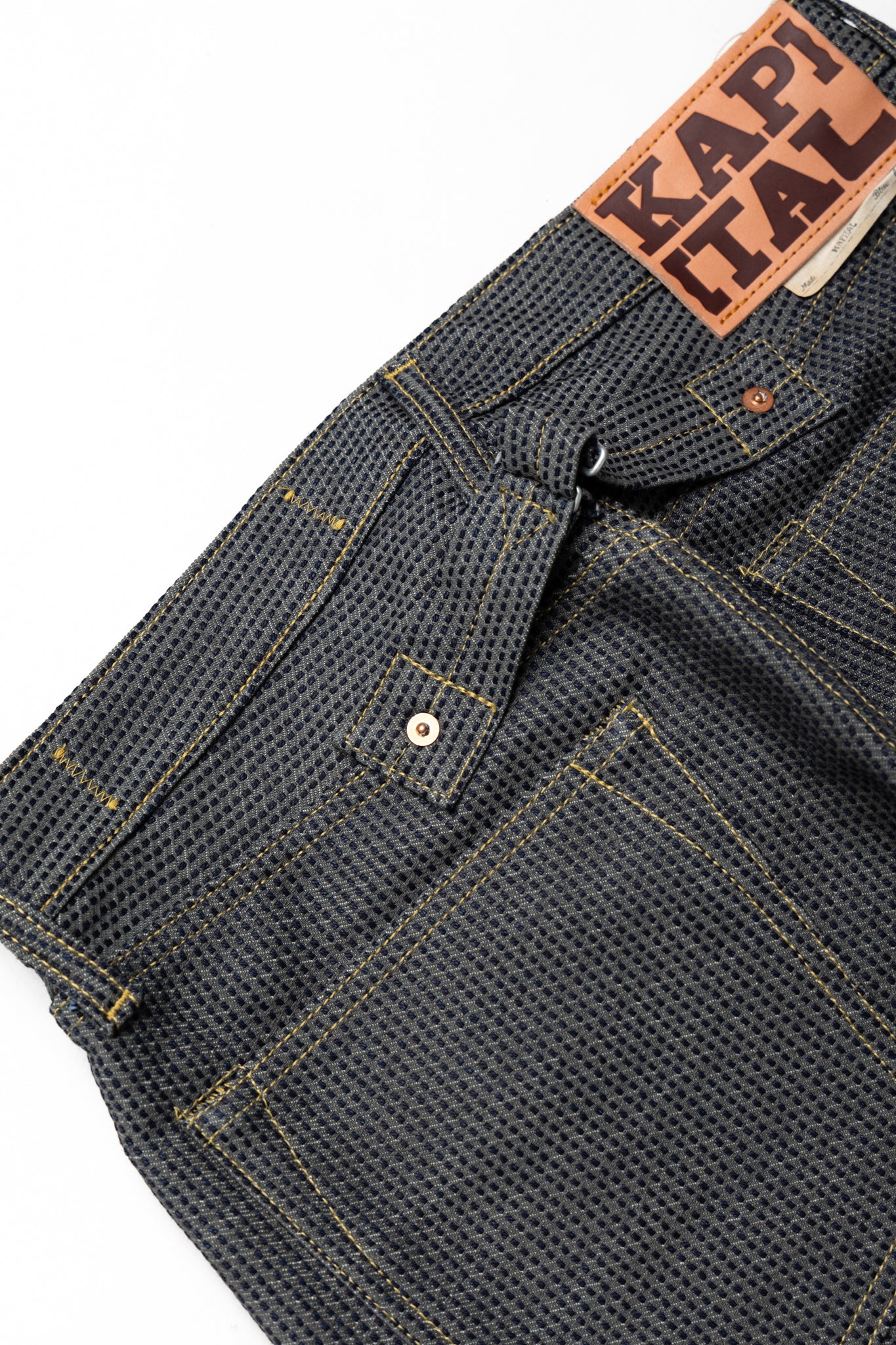 Kapital Century Denim 5P MONKEY CISCO- Sumi – BLUE IN GREEN SOHO