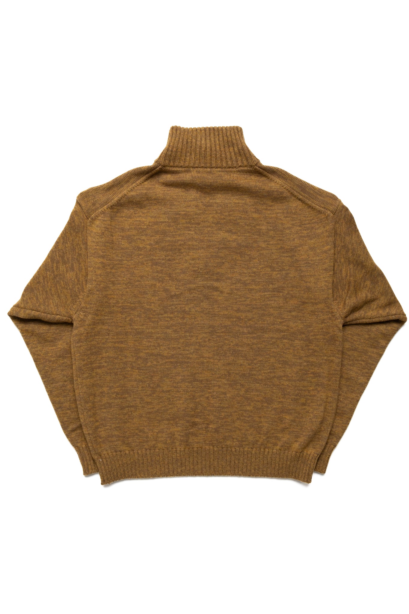 8G Cotton Wool NICKEL "4" Half ZIP Sweater - Gold