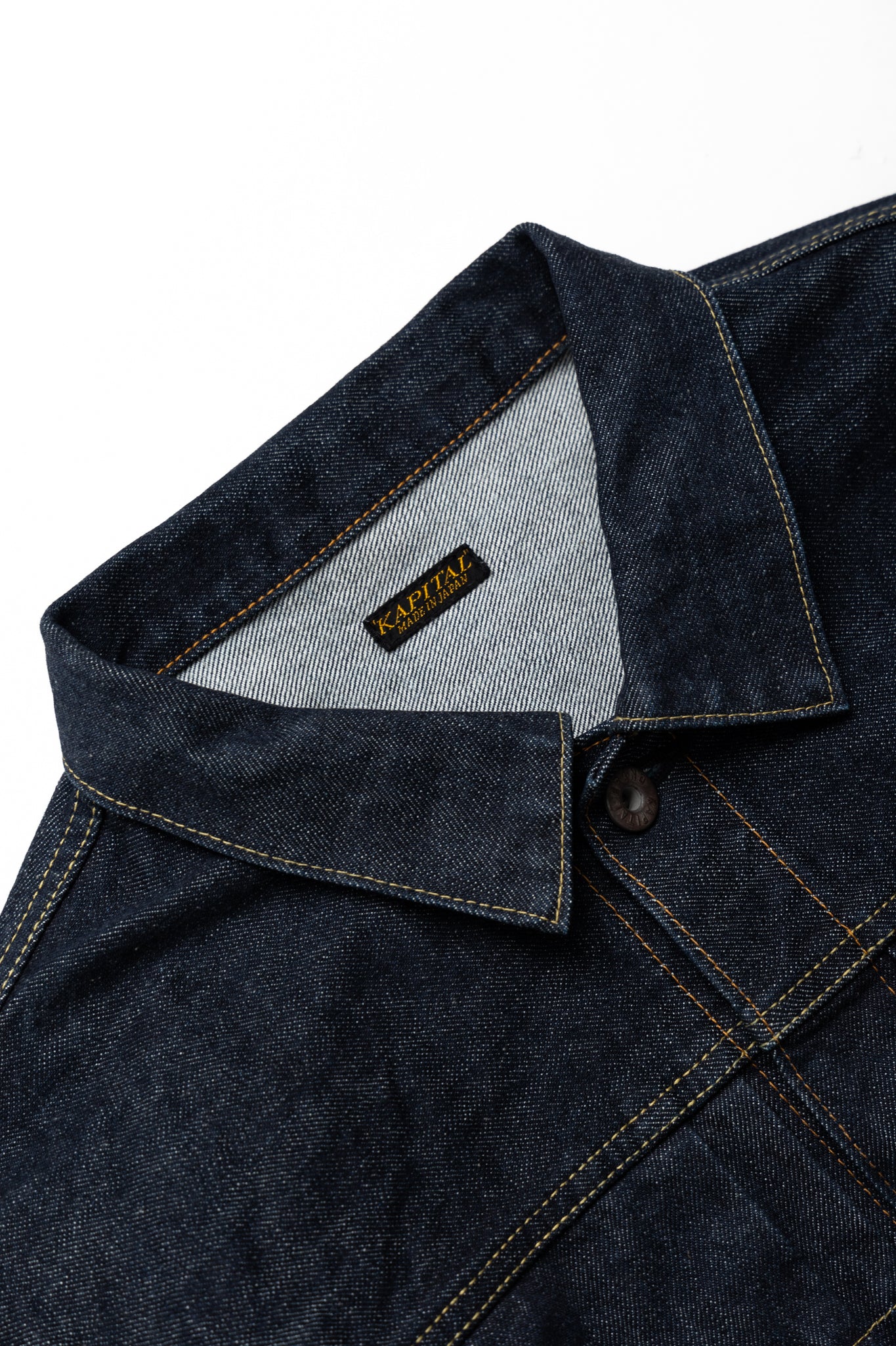 Kapital 14oz Denim 1st JKT – BLUE IN GREEN SOHO