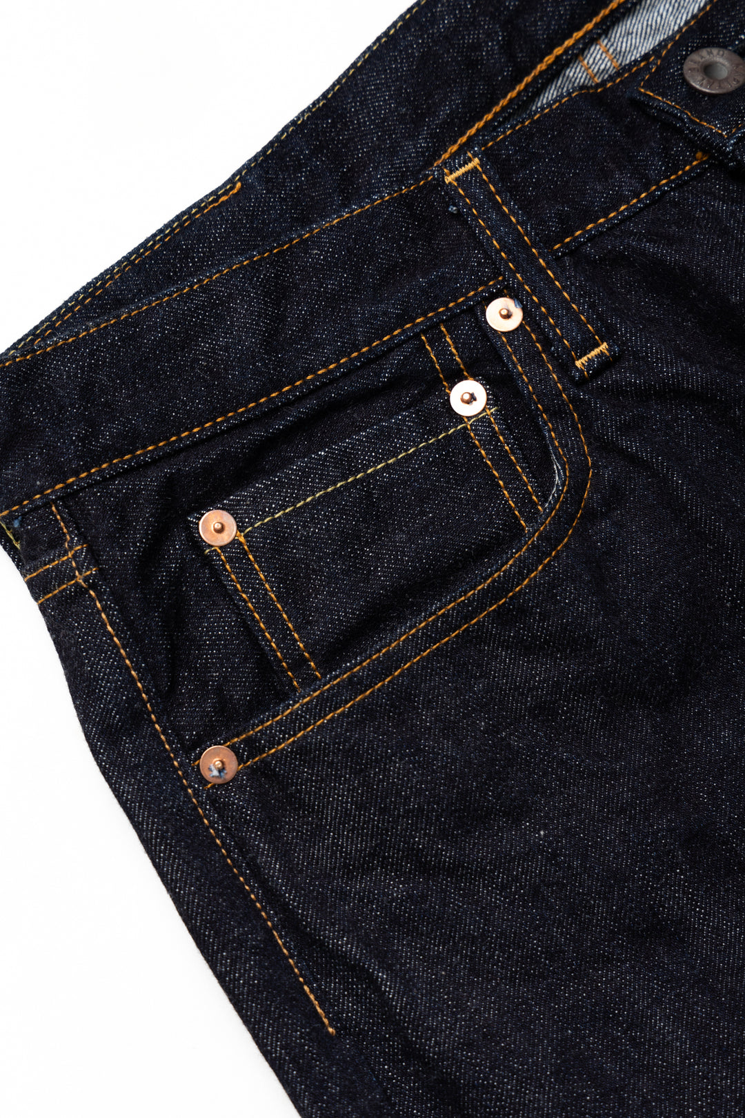 Kapital 14oz 5P Denim TH Straight – BLUE IN GREEN SOHO