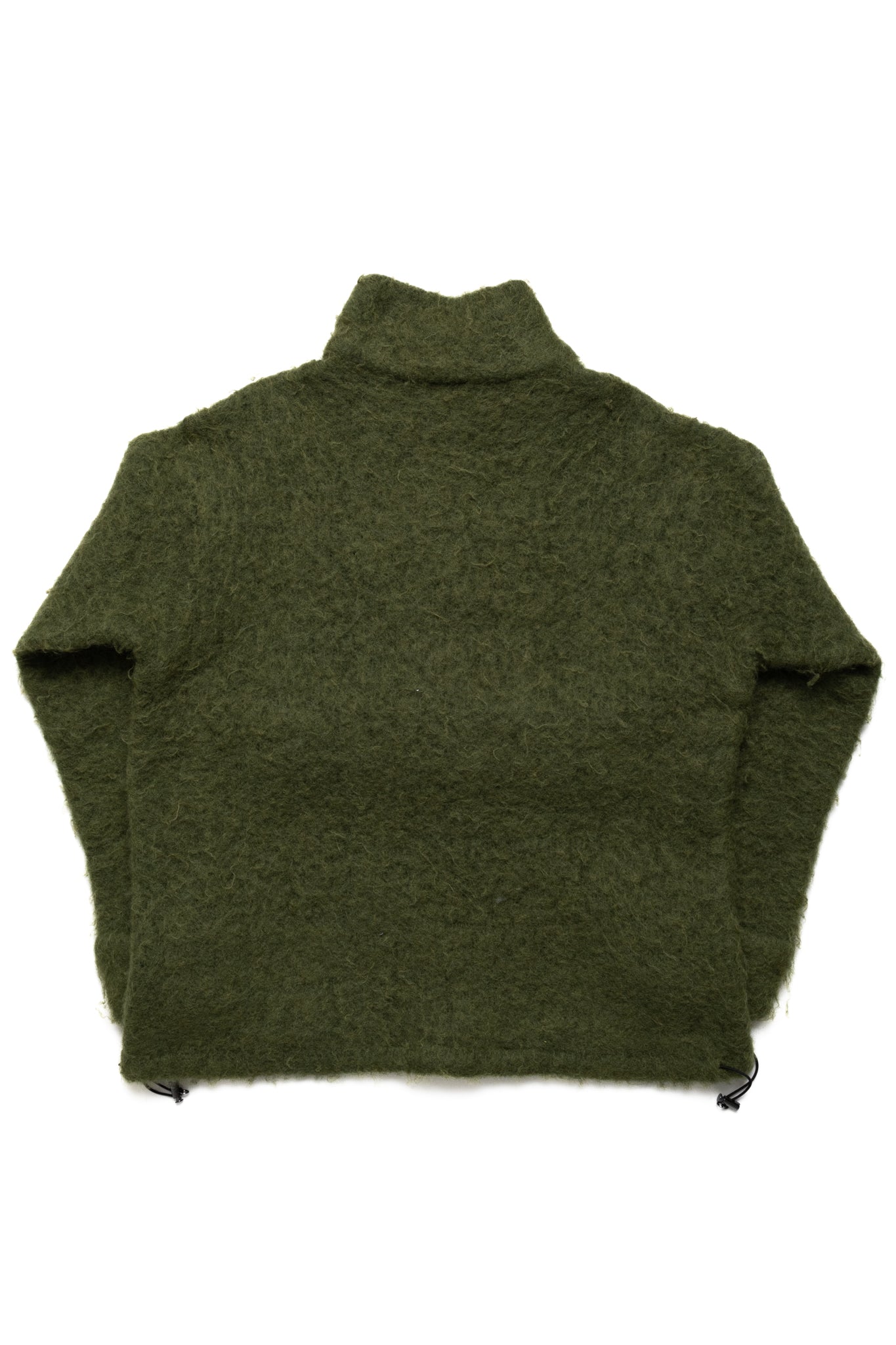 5G Mohair Half ZIP Anorak - Green