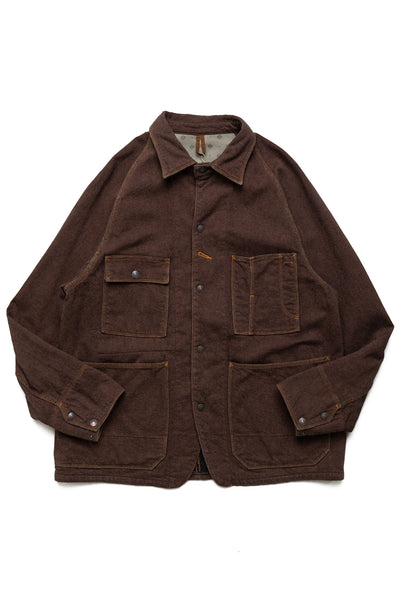 Twill Aging Wool CACTUS Coverall - Brown