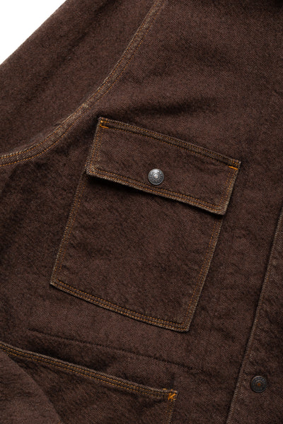 Twill Aging Wool CACTUS Coverall - Brown