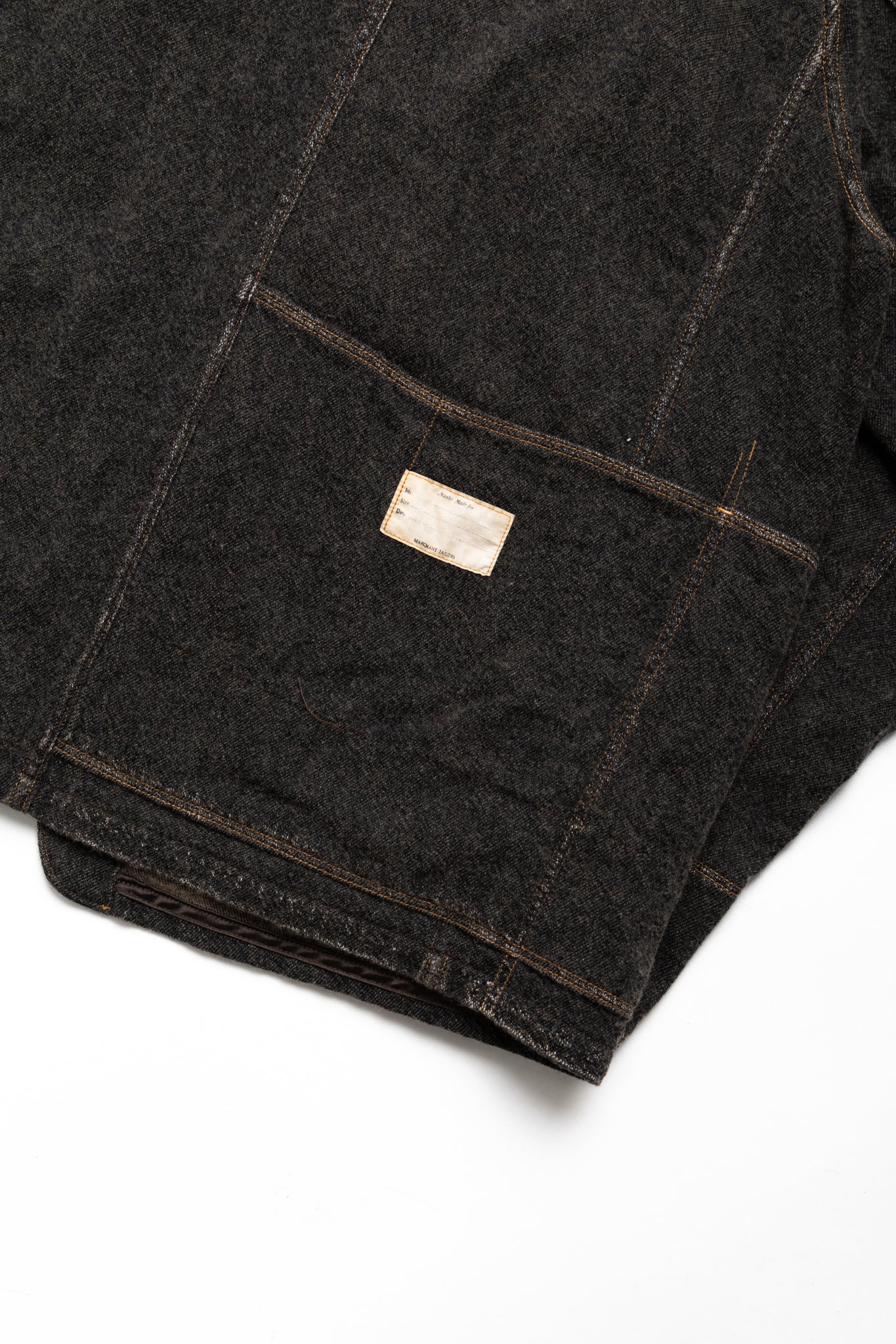 Twill Aging Wool CACTUS Coverall - Charcoal