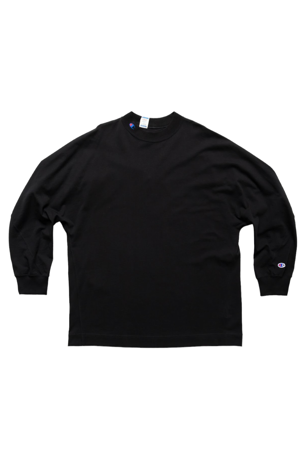 N. HOOLYWOOD x Champion Crewneck Long Sleeve T - Black