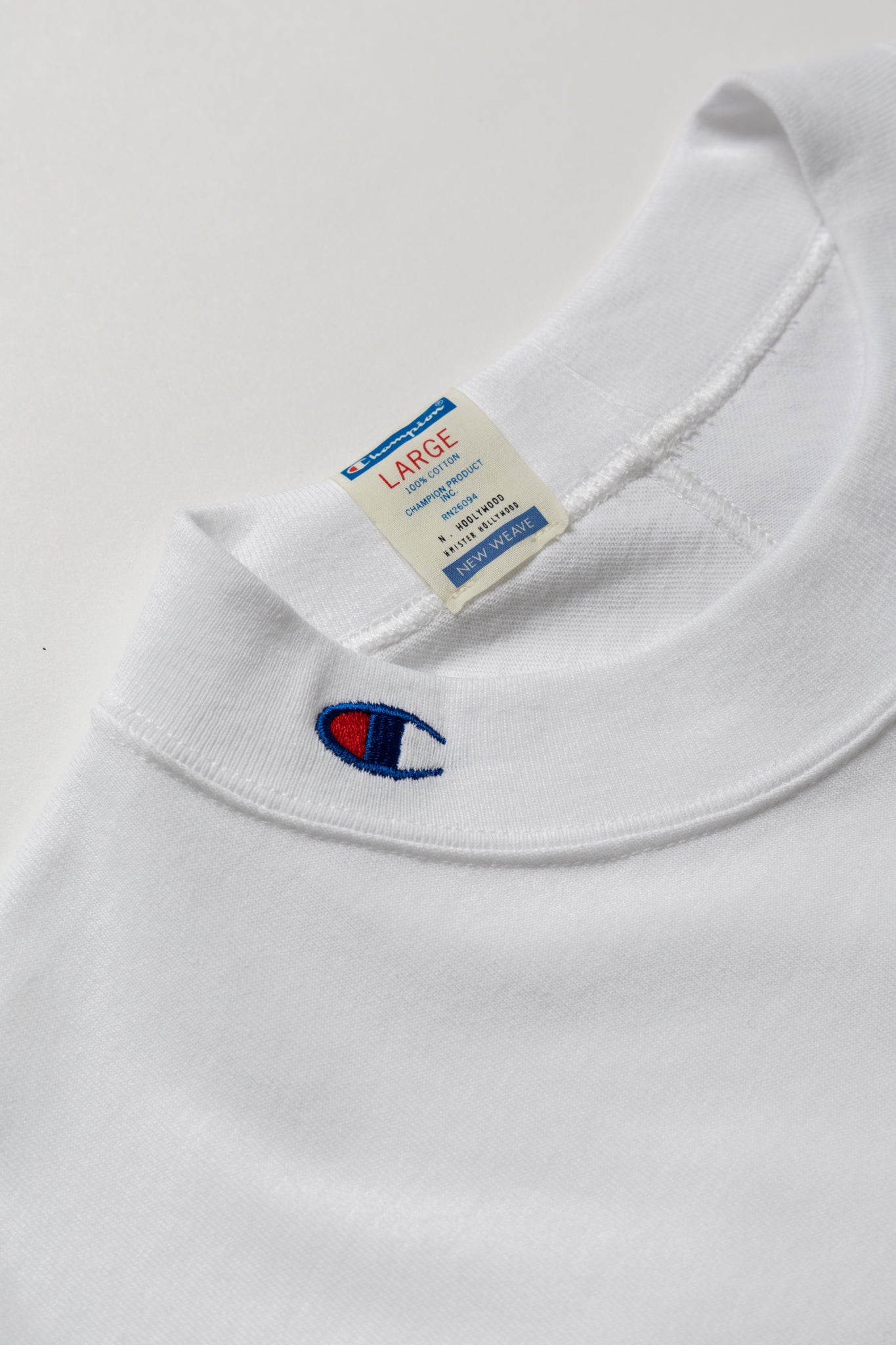N. HOOLYWOOD x Champion Crewneck Long Sleeve T - White