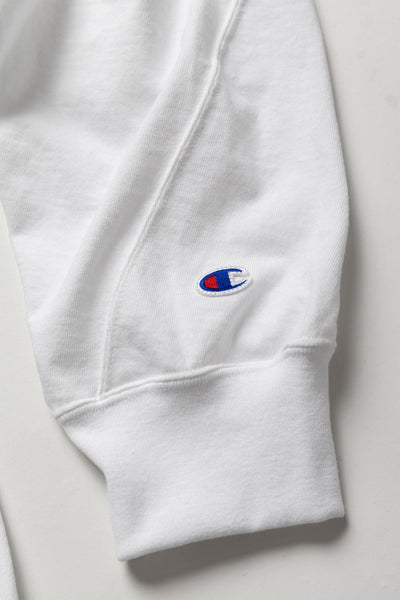 N. HOOLYWOOD x Champion Crewneck Long Sleeve T - White