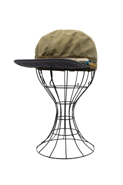 Kapital Chino BRIMFIELD Cap (NAVAJO BOAT) - Brown x Black – BLUE