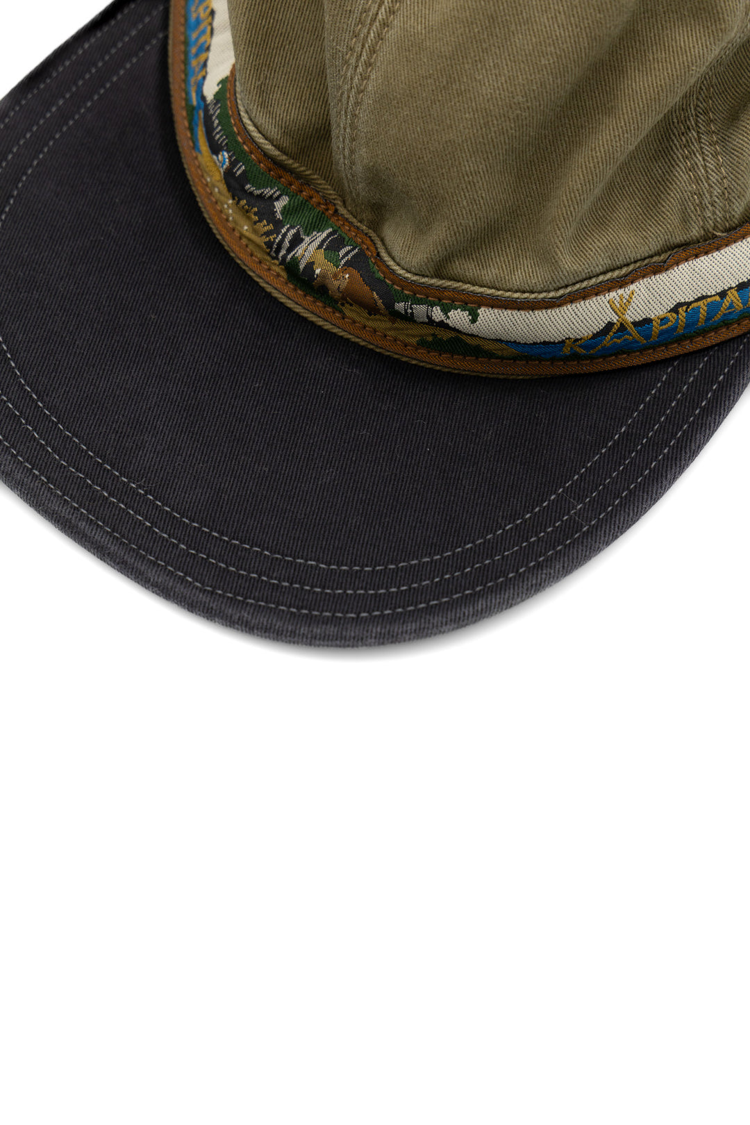 Kapital Chino BRIMFIELD Cap (NAVAJO BOAT) - Brown x Black – BLUE