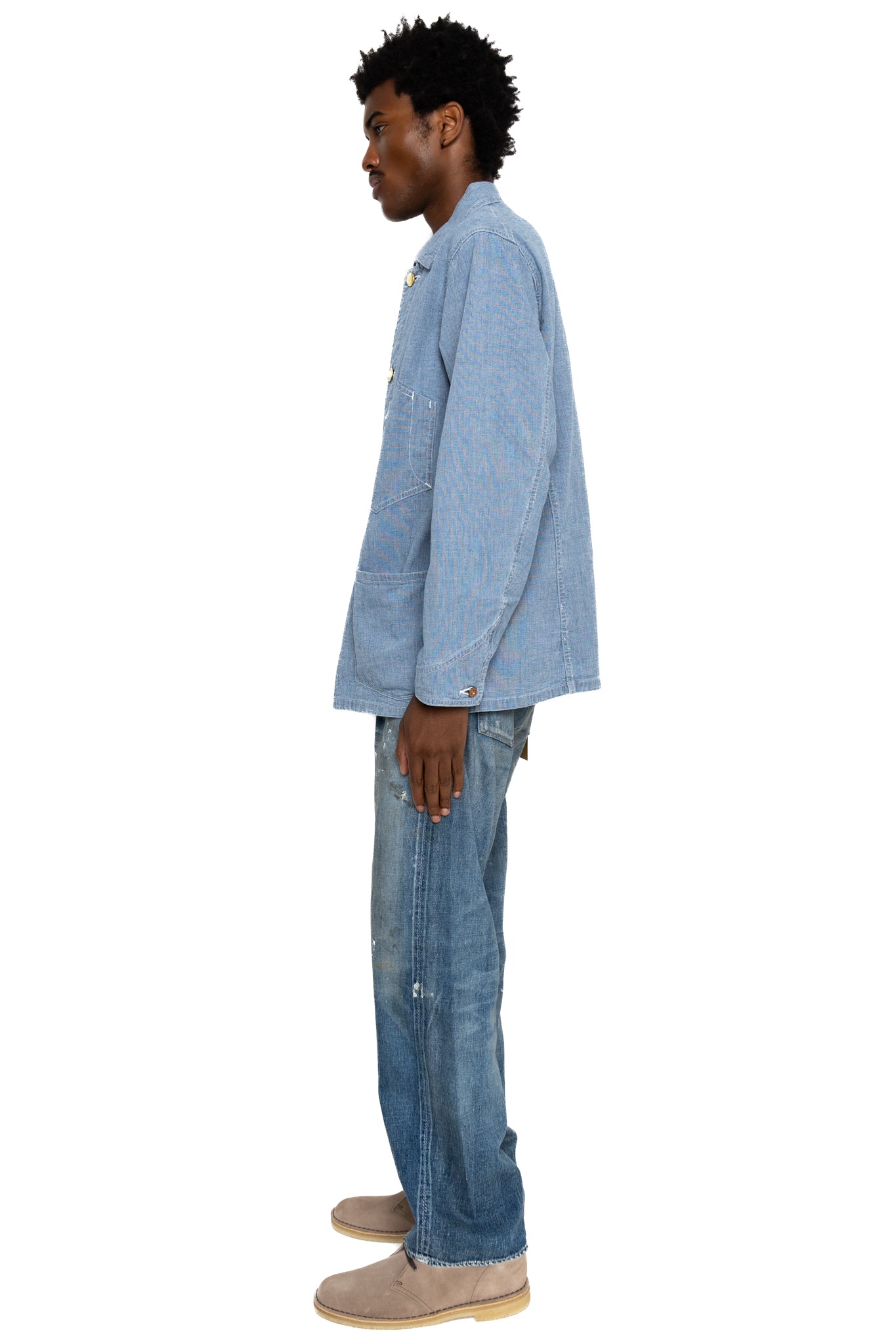 Early 1900s Pin Head Chore Jacket - Indigo