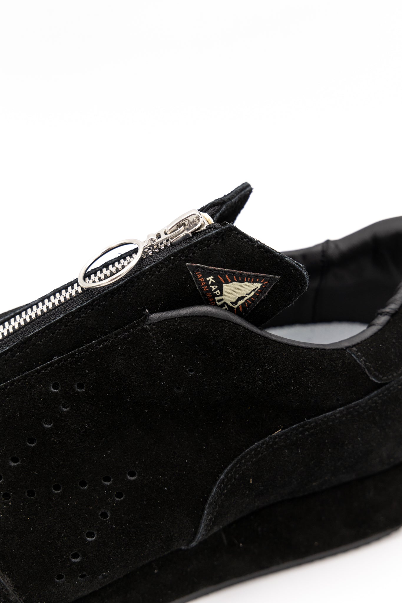 Suede ZIP-UP SPARROW Sneaker - Black