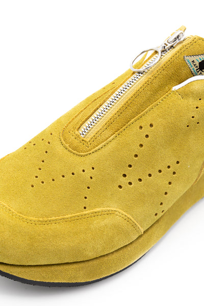 Suede ZIP-UP SPARROW Sneaker - Mustard