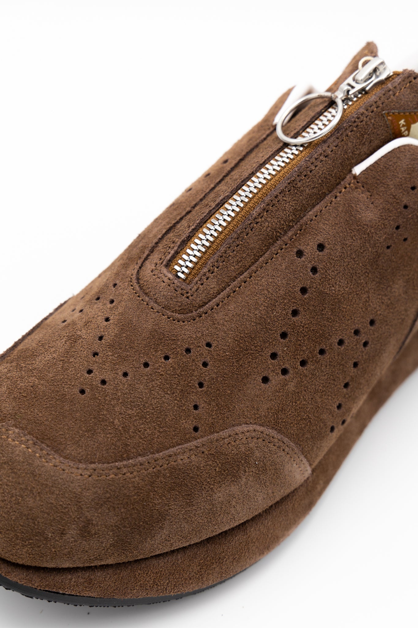 Suede ZIP-UP SPARROW Sneaker - Brown