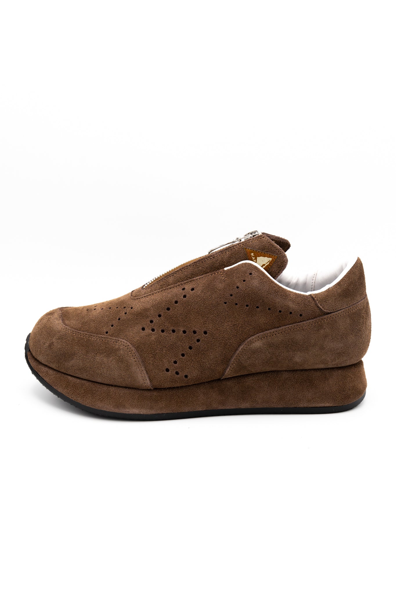 Suede ZIP-UP SPARROW Sneaker - Brown