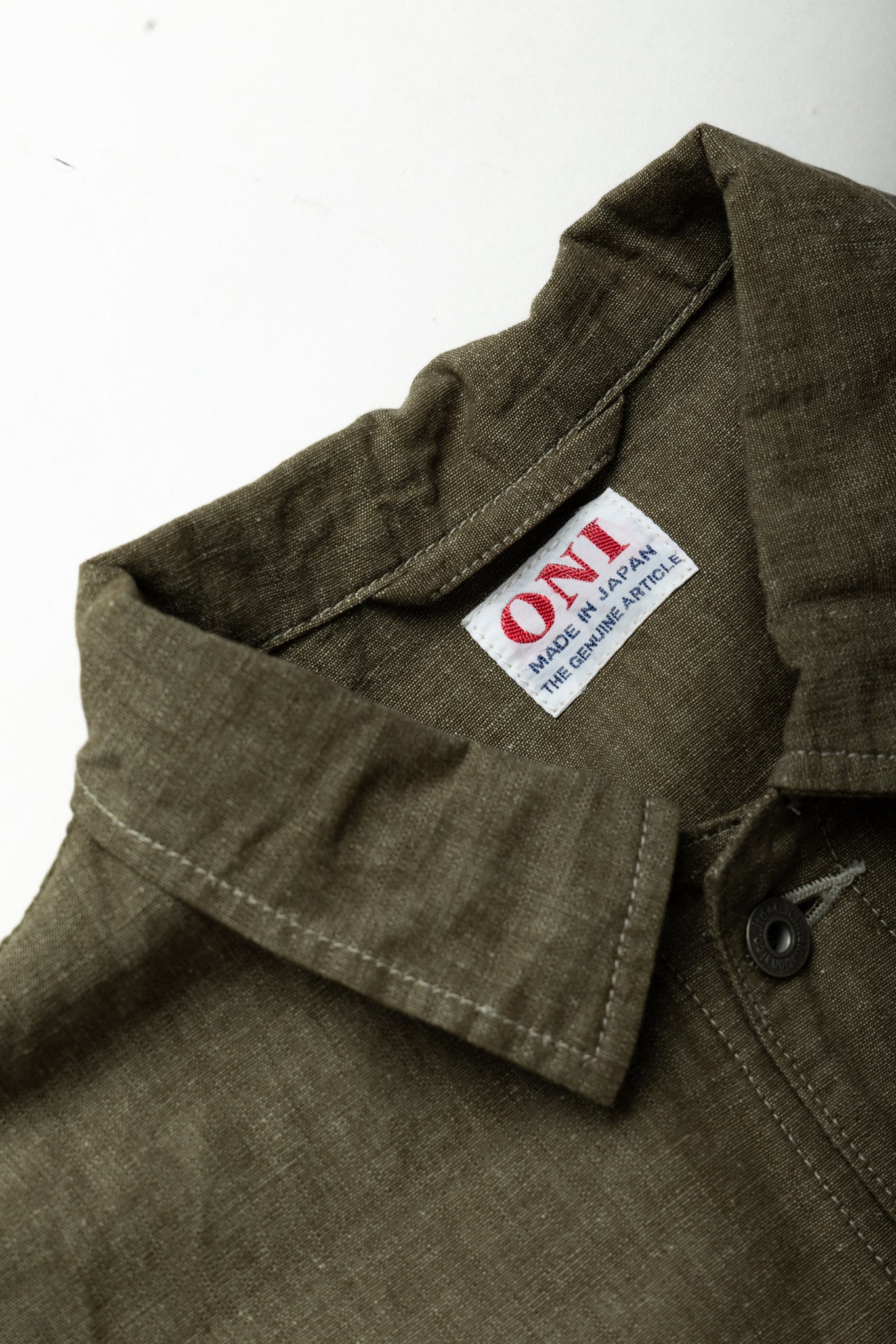 03101-HCKOL 8.3oz Heavy Chambray Coverall - Khaki Olive