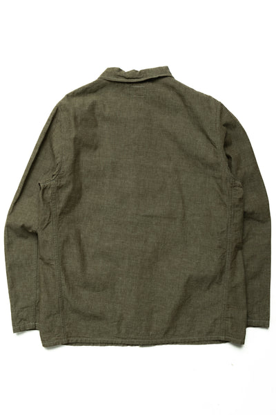 03101-HCKOL 8.3oz Heavy Chambray Coverall - Khaki Olive