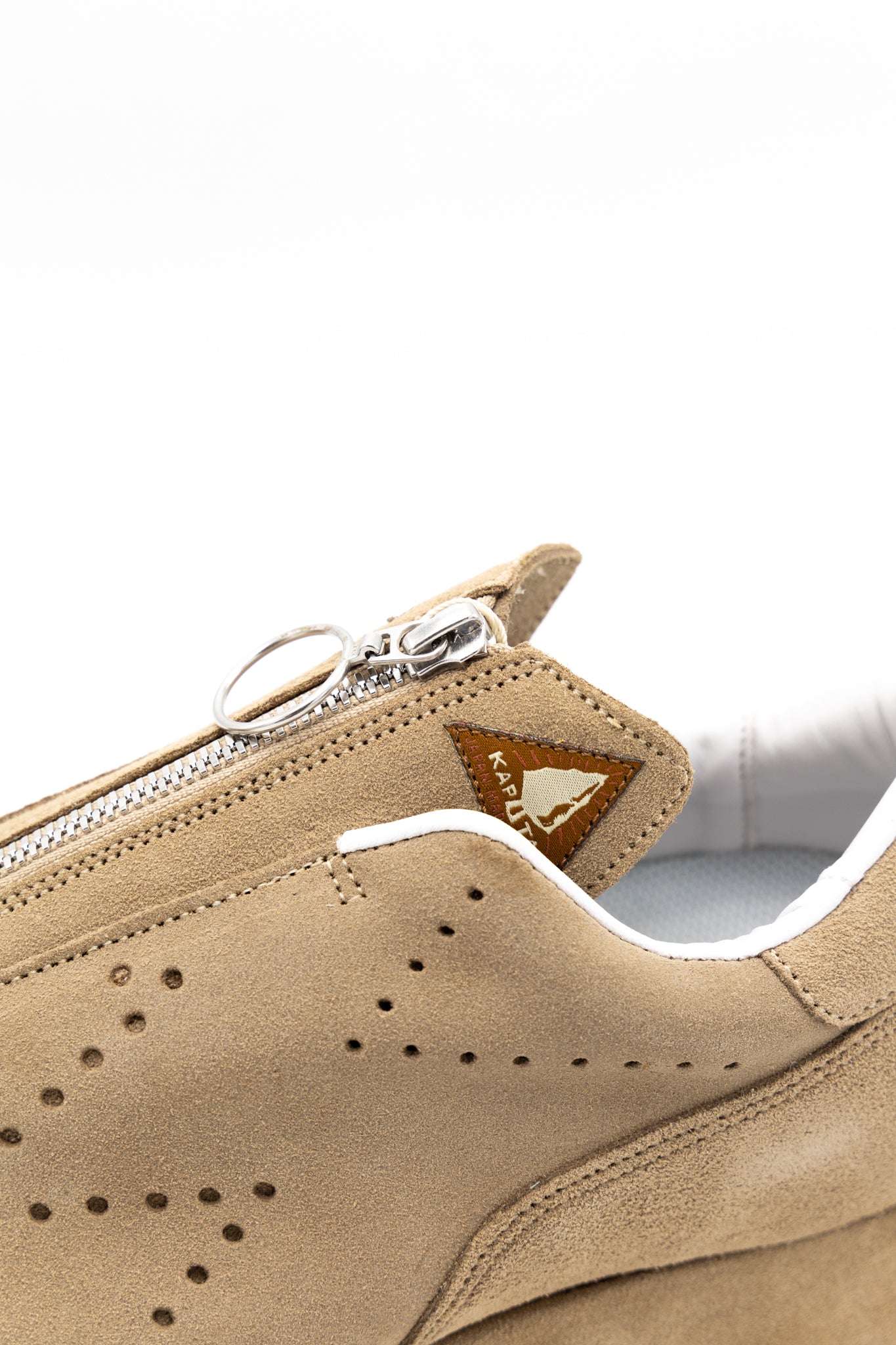 Suede ZIP-UP SPARROW Sneaker - Beige